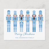 BLUE NUTCRACKERS KERST BRIEFKAART (Voorkant)