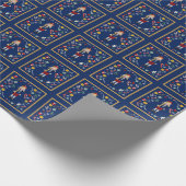 Blue Nutkraker Cadeaupapier (Hoek)