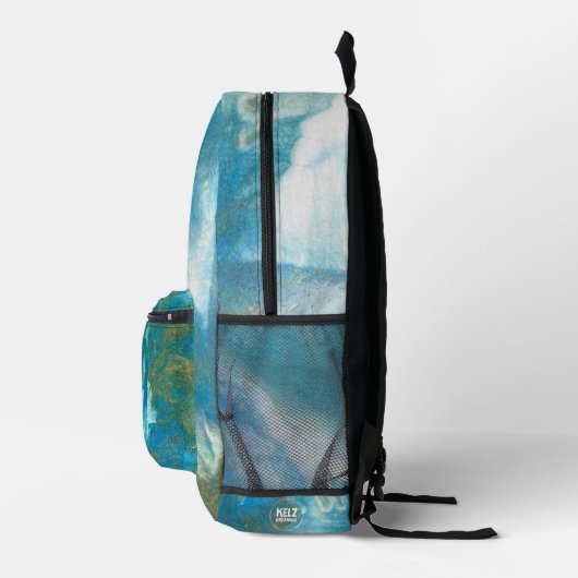Blue Ocean Abstracte rugzak (Rechts)