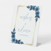 Blue Ocean Advies voor de bruid en bruidegom teken Reclamebord Met Voetstuk (Voorkant)