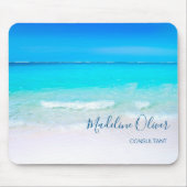 Blue Ocean Aqua Zee Sky Vacation Vibe Muismat (Voorkant)