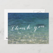 Blue Ocean Beach bestemming Dank u Briefkaart (Voorkant / Achterkant)