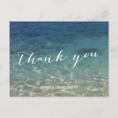 Blue Ocean Beach bestemming Dank u Briefkaart (Voorkant)