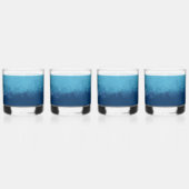 Blue Ocean Beach Bruiloft Aangepaste namen Whisky Glas (Links)