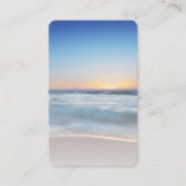 Blue Ocean Beach Sympathie Uitvaart Memorial Kaart Visitekaartje (Voorkant)