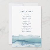 Blue Ocean bruiloft zitgrafiek Kaarten (Voorkant)