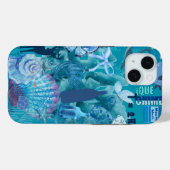 Blue Ocean Collage Telefoonhoes Case-Mate iPhone Case (Achterkant (horizontaal))