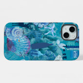 Blue Ocean Collage Telefoonhoes iPhone Hoesje (Achterkant horizontaal)