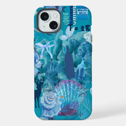 Blue Ocean Collage Telefoonhoes iPhone Hoesje (Achterkant)