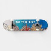 Blue Ocean Coral Reef Tropical Paradise Serene Zee Persoonlijk Skateboard (Horizontaal)