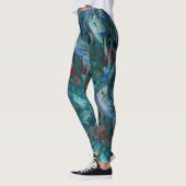 Blue Ocean Flows Abstract Leggings - v2 (Links)
