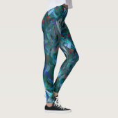 Blue Ocean Flows Abstract Leggings - v2 (Rechts)