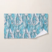 Blue Ocean Glas in lood Dolphins Bad Handdoek (Handdoek)