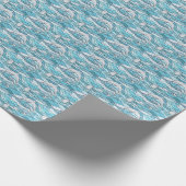 Blue Ocean Glas in lood Dolphins Cadeaupapier (Hoek)