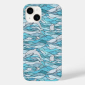 Blue Ocean Glas in lood Dolphins Case-Mate iPhone Case (Achterkant)