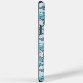 Blue Ocean Glas in lood Dolphins Case-Mate iPhone Case (Achterkant / Rechts)