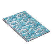 Blue Ocean Glas in lood Dolphins Notitieboek (Rechterzijde)