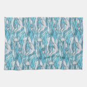 Blue Ocean Glas in lood Dolphins Theedoek (Horizontaal)