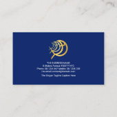 Blue Ocean Gold Waves Marine Game Vist Visitekaartje (Achterkant)