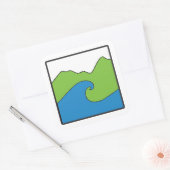 Blue Ocean Green Earth Project Grote Sticker (Envelop)