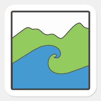 Blue Ocean Green Earth Project Grote Sticker