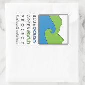 Blue Ocean Green Earth Project Rechthoek Sticker (Tas)