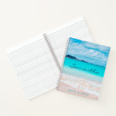 Blue Ocean Hawaii Tropical Sandy Beach Notitieboek (Binnen)