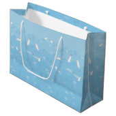 Blue Ocean Large Gift Bag Groot Cadeauzakje (Voorkant Gekanteld)