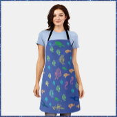 Blue Ocean Marine Life Theme Apron Schort