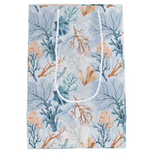 Blue Ocean Marine Zee Koraal Medium Cadeauzakje (Achterkant)