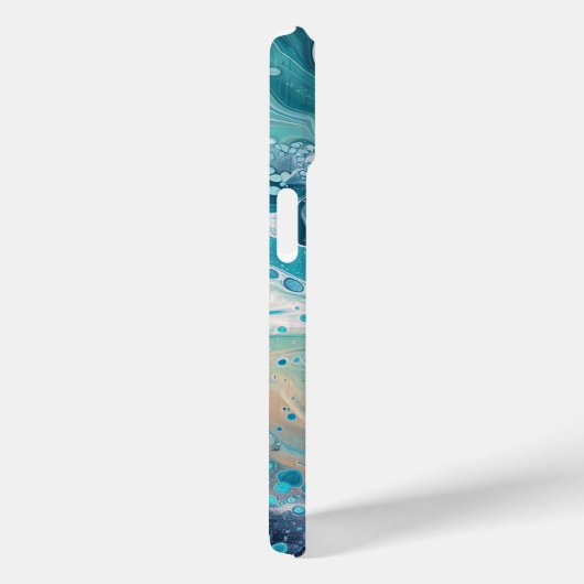 Blue Ocean Paint Giet Abstracte vloeibare esthetie Case-Mate iPhone Case (Achterkant / Rechts)