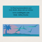 Blue Ocean Paradise-themawebsite Behuizing Mini Visitekaartjes (Voorkant /achterkant)
