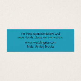 Blue Ocean Paradise-themawebsite Behuizing Mini Visitekaartjes