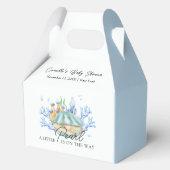Blue Ocean Pearl onder het Zeeen Baby shower Bedankdoosjes (Voorkant)