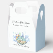 Blue Ocean Pearl onder het Zeeen Baby shower Bedankdoosjes (Open)