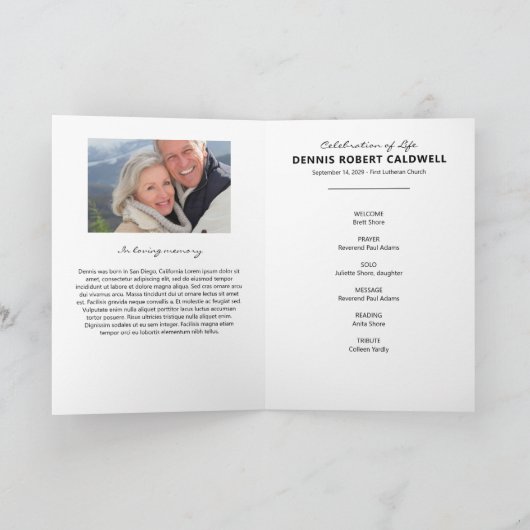 Blue Ocean Photo Memorial Programme Programma (Binnen)