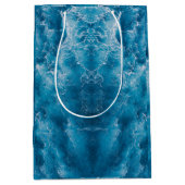 Blue Ocean Rippling Waves Gift Bag Medium Cadeauzakje (Voorkant)