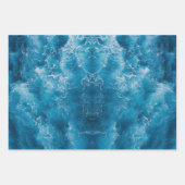 Blue Ocean Rippling Waves inpakpapier Vel (Voorkant 3)
