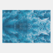Blue Ocean Rippling Waves inpakpapier Vel (Voorkant 2)