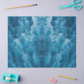 Blue Ocean Rippling Waves Tissue Paper Tissuepapier (Craft)