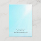 Blue Ocean Scene Flamingo Ketting Display Visitekaartje (Achterkant)