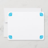 Blue Ocean Scene gepersonaliseerd Bedankkaart (Achterkant)