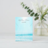 Blue Ocean Scene Ketting Display Visitekaartje (Staand voorkant)
