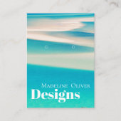 Blue Ocean Scene Modern Oorbel Display Visitekaartje (Voorkant)