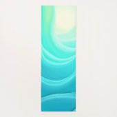 Blue Ocean Serenity Abstracte golven ontwerp Yogamat (Achterkant)