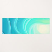Blue Ocean Serenity Abstracte golven ontwerp Yogamat (Voorkant (horizontaal))