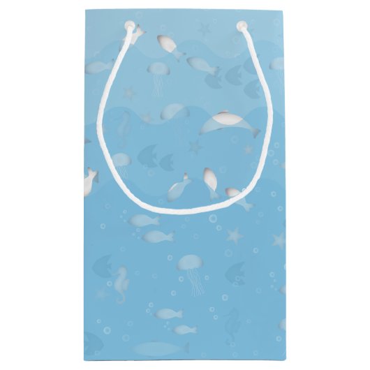 Blue Ocean Small Gift Bag Klein Cadeauzakje (Achterkant)