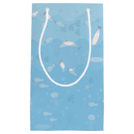 Blue Ocean Small Gift Bag Klein Cadeauzakje (Voorkant)
