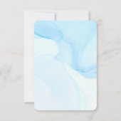 Blue Ocean Starfish Tropical Beach Wedding Kaart (Achterkant)