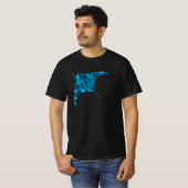 Blue Ocean Stingray T-shirt (Voorkant volledig)